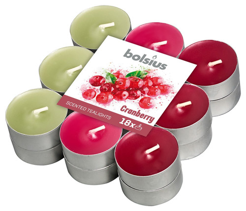 Fragranced Tealight Cranberry (Pack of 18)
