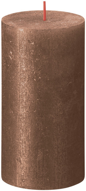 Bolsius Rustic Shimmer Metallic Candle- Copper (130mm x 68mm)