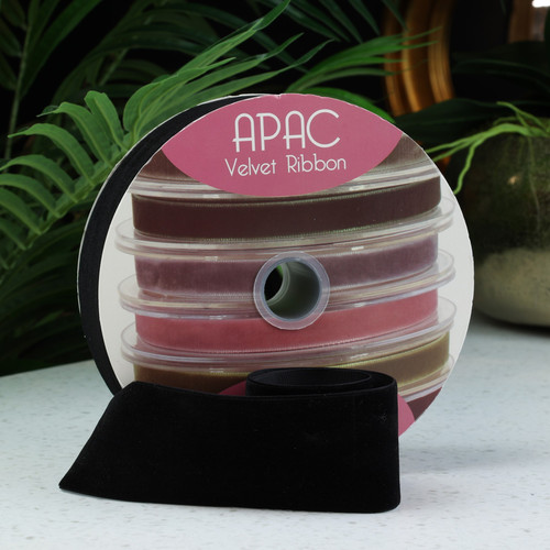 Black Velvet Ribbon (50mm x 20m) Black Velvet Ribbon (50mm x 20m)