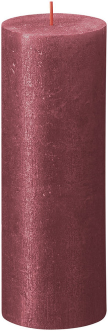 Red Bolsius Rustic Shimmer Metallic Candle (190 x 68mm)