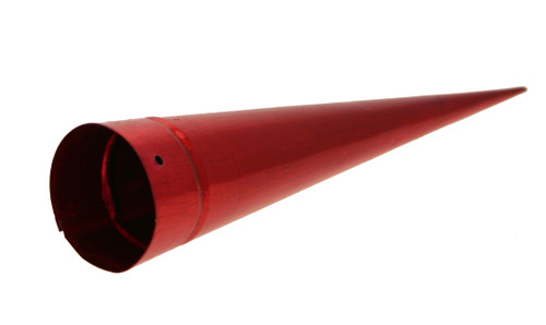 Red Metal Tealight Cone