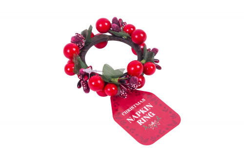 Christmas Joy Berry Napkin Ring Christmas Joy Berry Napkin Ring