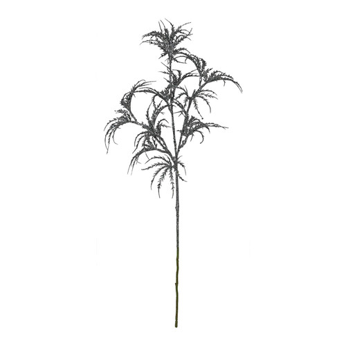 Pewter Glitter Aralia Leaf Stem Pewter Glitter Aralia Leaf Stem