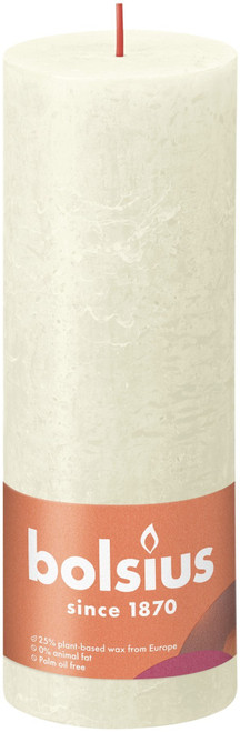 Soft & Pearl Bolsius Rustic Shine Pillar Candle (190 x 68mm) Soft & Pearl Bolsius Rustic Shine Pillar Candle (190 x 68mm)