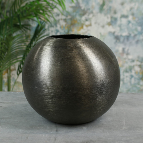Brushed Black Hyde Park Metal Globe (Medium) Brushed Black Hyde Park Metal Globe (Medium)
