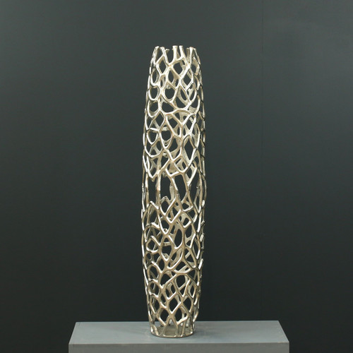 Honeycomb Perforated Aluminium Vase (99cm x 22cm)