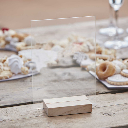 Customisable Small Clear Acrylic Sign Customisable Small Clear Acrylic Sign