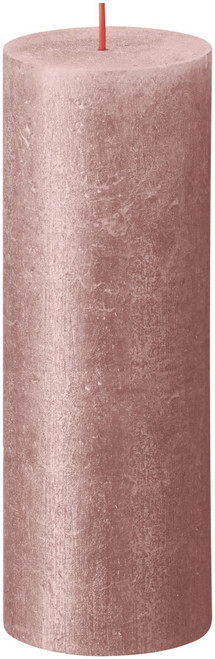 Bolsius Rustic Pink Shimmer Metallic Candle (190mm x 68mm)