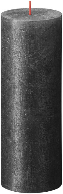 Bolsius Rustic Anthracite Shimmer Metallic Candle (190mm x 68mm) 