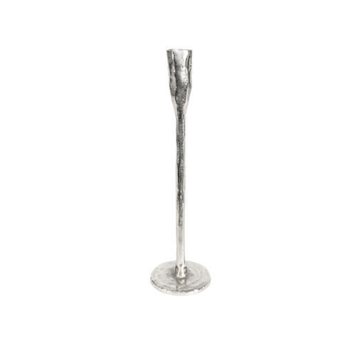 Organic Covent Garden Candle Stick Raw Silver (H32cm) Organic Covent Garden Candle Stick Raw Silver (H32cm)