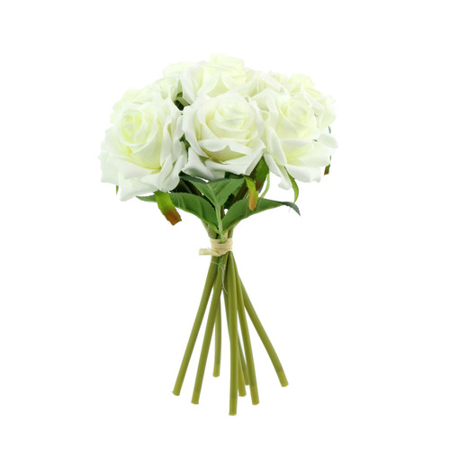 Ivory Arundel Rose Bouquet (26cm) Ivory Arundel Rose Bouquet (26cm)