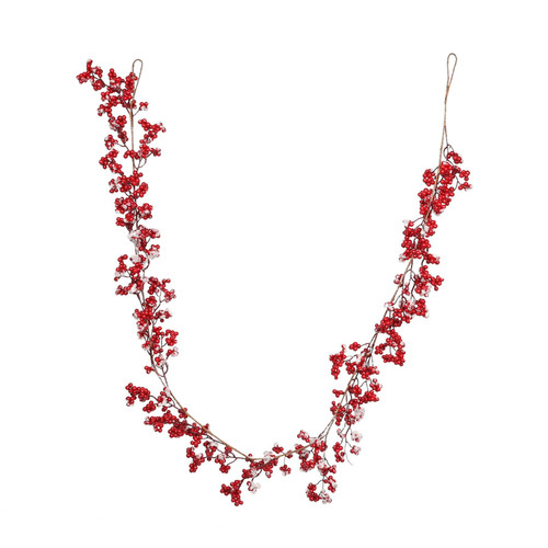 Red Berry Frosted Garland (6ft)