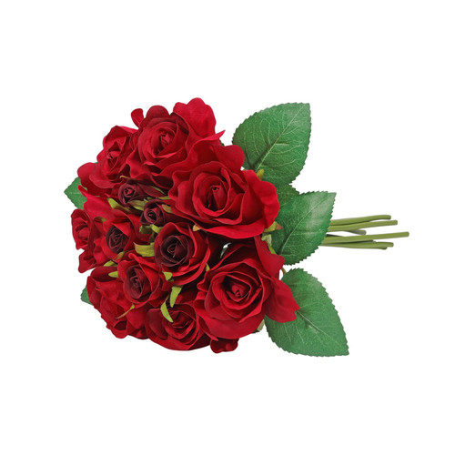 Aquitaine Rose Bouquet Red 27cm