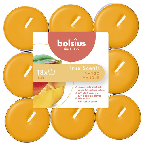 Mango Bolsius Tealights (pack of 18) Mango Bolsius Tealights (pack of 18)