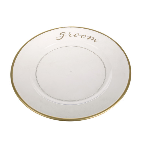 Groom Wedding Charger Plate Groom Wedding Charger Plate
