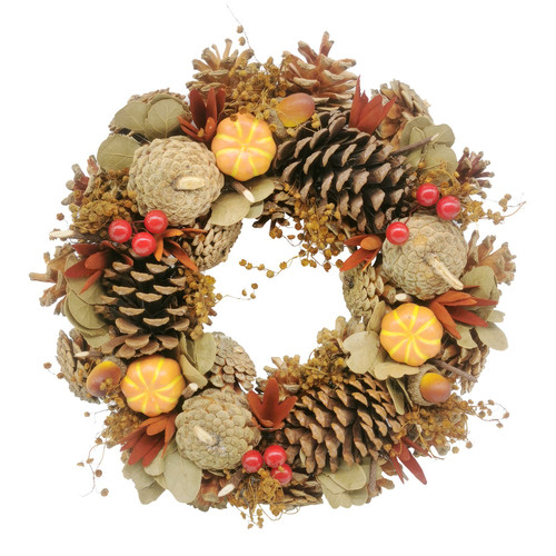 Autumn Wreath with Pumpkins (30cm) 