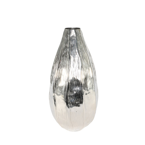 Silver Eros Pod Vase (H42 x Dia19.5cm) Silver Eros Pod Vase (H42 x Dia19.5cm)