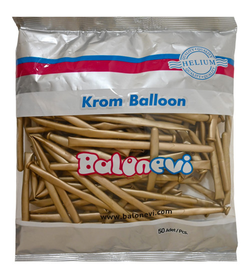 Gold Chrome Modeling Balloon (Pack of 50) Gold Chrome Modeling Balloon (Pack of 50)