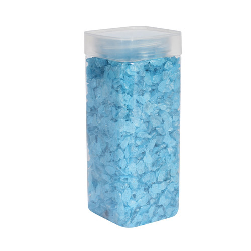 5-8mm Pearlised Light Blue Glass Pebbles (750gr) 5-8mm Pearlised Light Blue Glass Pebbles (750gr)