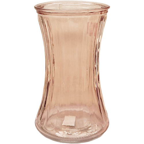 Pink Floraline Hand Tie Glass Vase