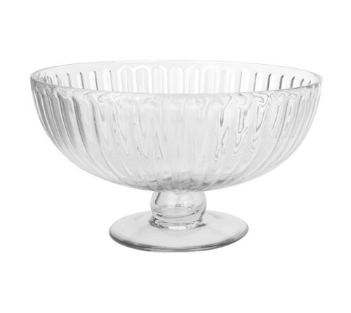 Clear Rochelle Round Stemmed Glass Bowl (16cm) Clear Rochelle Round Stemmed Glass Bowl (16cm)