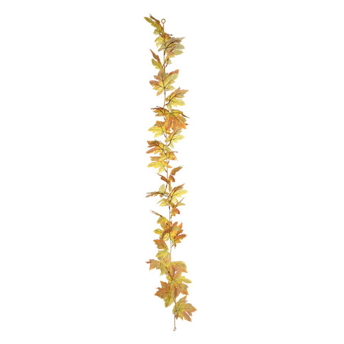 Essential Autumn Large Leaf Maple Garland - Yellow (170cm)