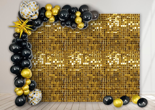 Yellow Gold Sequin Wall (180 x 180cm) Yellow Gold Sequin Wall (180 x 180cm)