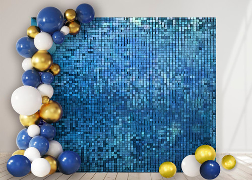 Blue Sequin Wall (180 x 180cm)