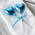 Turquoise Foil Chocolate Heart Lollipop