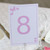 Pink Butterfly Table Numbers