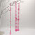 50cm Cerise Leaf Pendant Garland