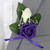 Double Rose Buttonhole with Pearl Loop Double Rose Buttonhole with Pearl Loop