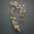 Gold Glitter Leaf Garland (150cm)