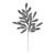 Pewter Glitter bay leaf spray 