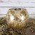 Gold Frosted Bubble Ball Votive Candle Holder - Discontinued