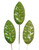 Apple Green Leaf Shaped Pins - Discontinued