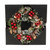 Snowy Red Bauble, Log Slices & Icie Drops Wreath (30cm)