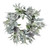 Lambs Ear, Holly Pine Cone & White Berry Flocked Wreath (60cm)