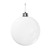 White Shiny Shatterproof Bauble (x1) (25cm)
