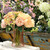Pink Floraline Hand Tie Glass Vase