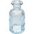 Blue Flora Bottle Glass Vase (13.7cm)