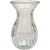 Clear Harper Fluted & Flared??Glass Vase (14cm)