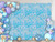 Pearlised Blue Hexagonal Sequin Wall (180 x 180cm)