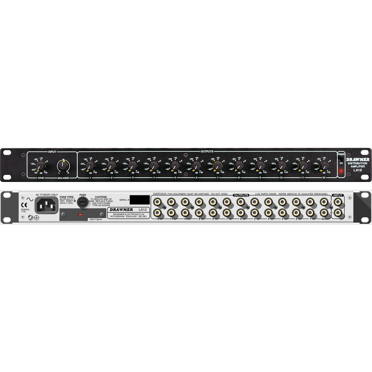 DRAWMER LA12 ディストリビューションアンプ Drawmer LA12 | ZenPro Audio