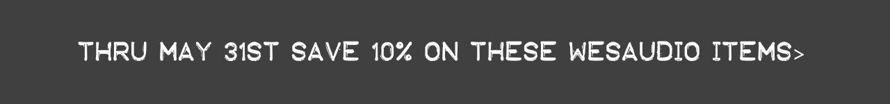 WesAudio 10% Sale