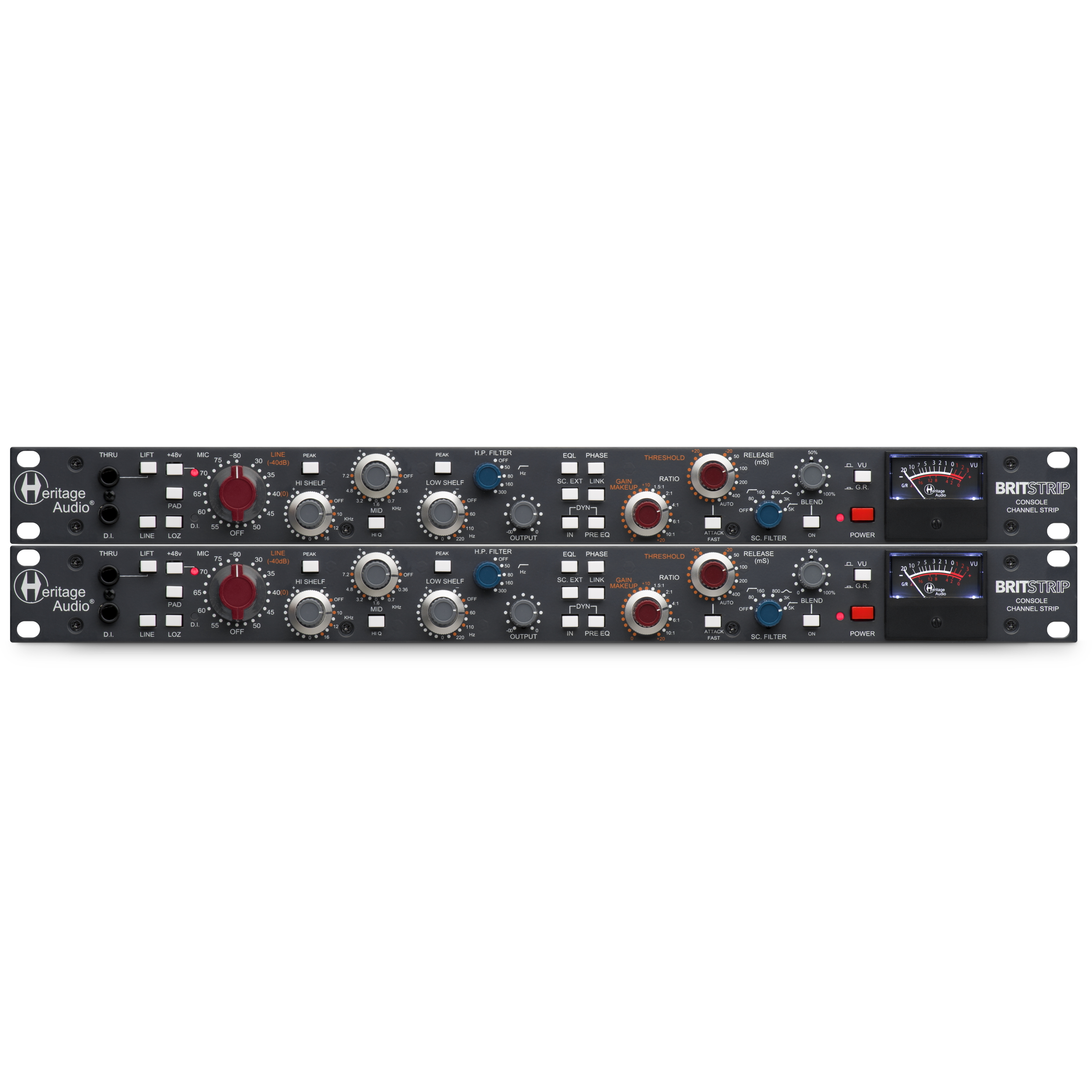Heritage Audio BritStrip Neve Style Channel Strip Stereo Pair