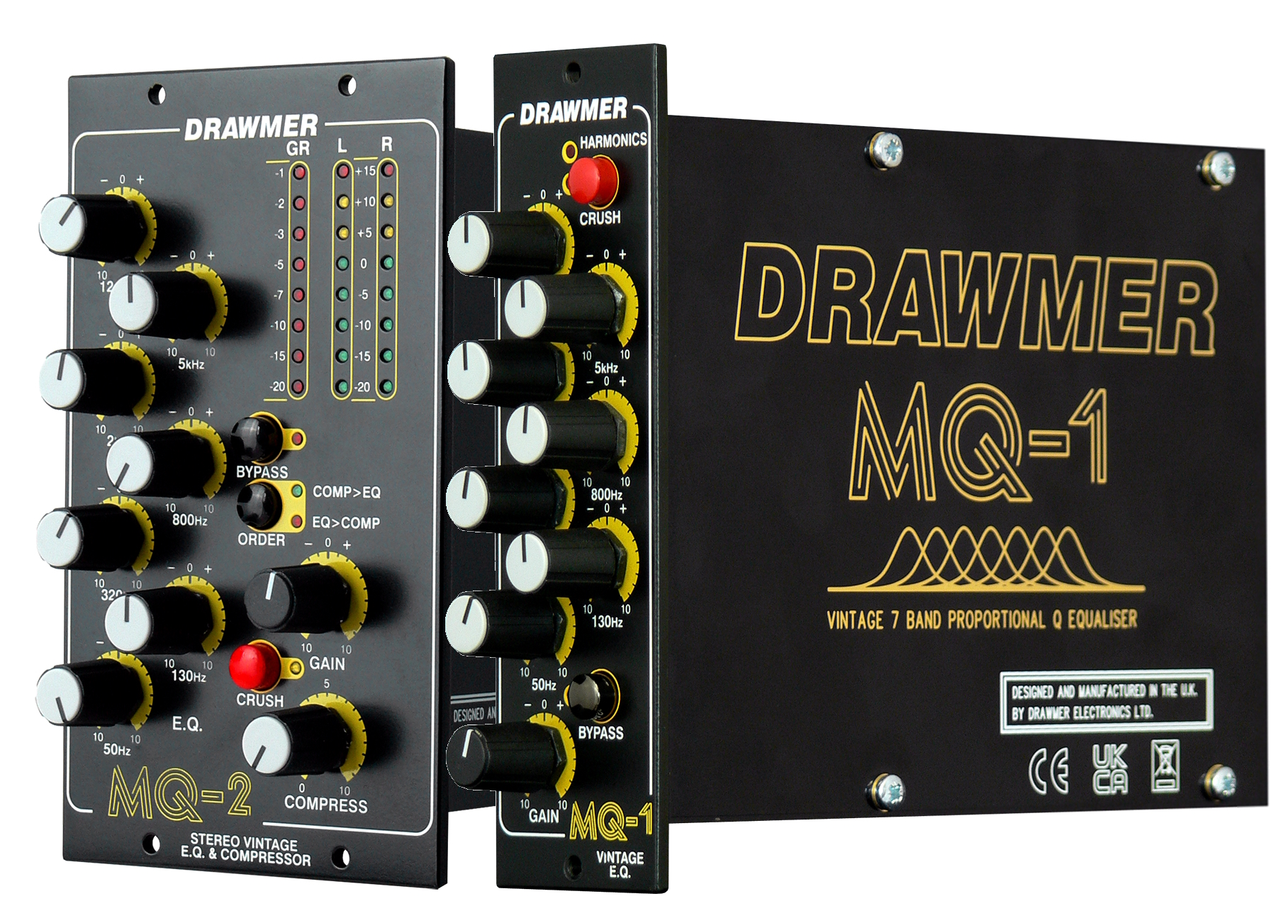DTM・DAW Floatia Design Emerald Compressor Drawmer MQ-1 and MQ-2 Now Shipping, Hear Them In Our