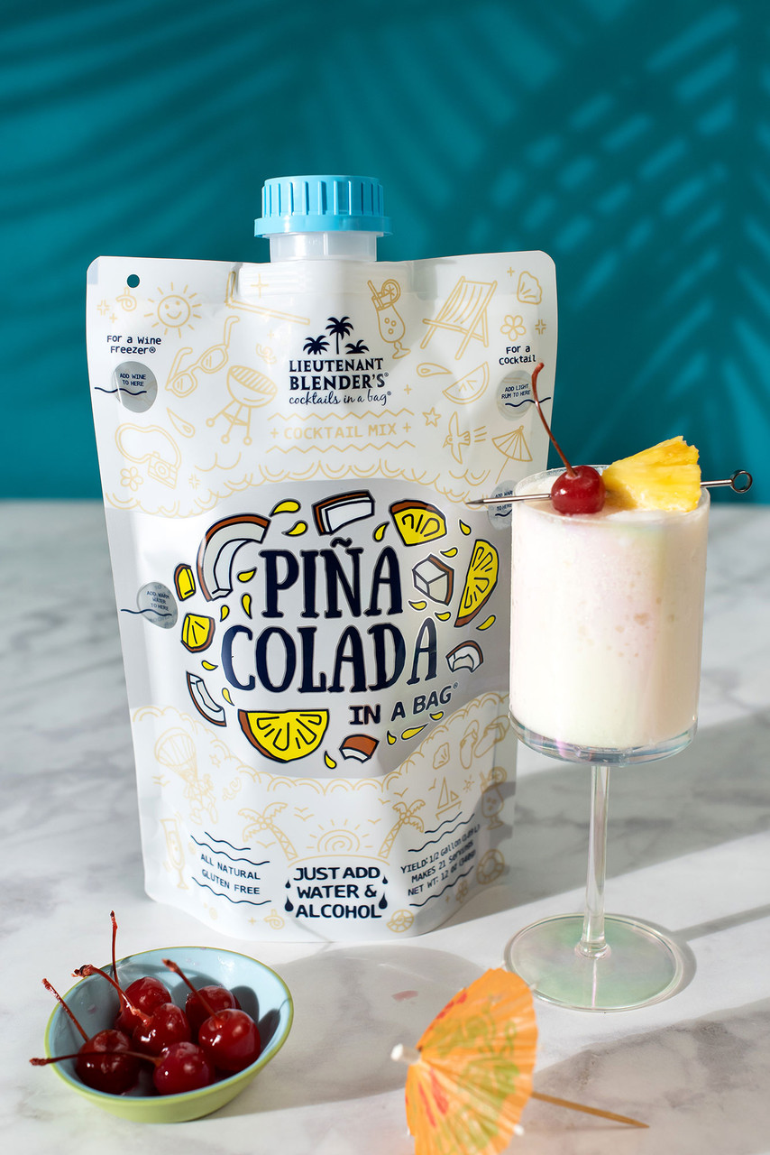 klap ækvator er nok Pina Colada in a Bag - Lieutenant Blender's Cocktails in a Bag