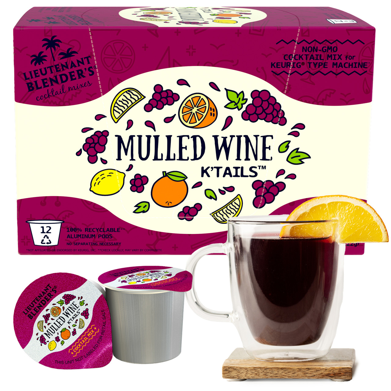 Mulled Wine K'Tails - Lieutenant Blender's Cocktails Mixes