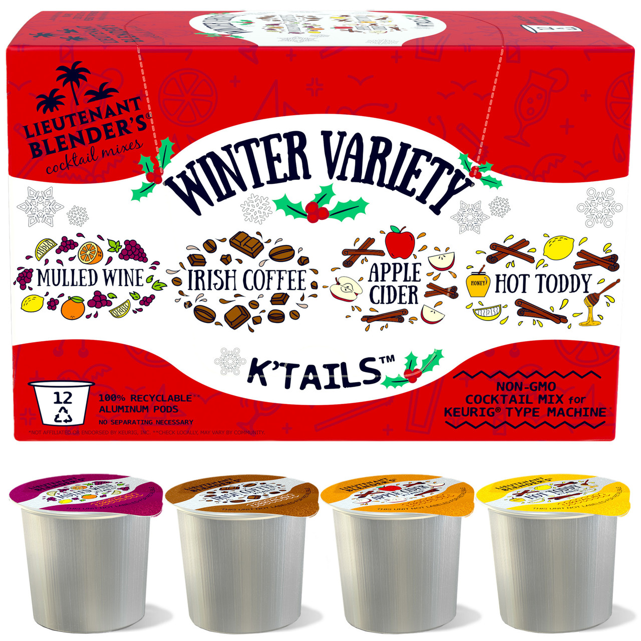 Winter Variety K'Tails® - Lieutenant Blender's Cocktails Mixes